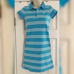Ralph Lauren Girl lite Blue/White size12/14 Dress